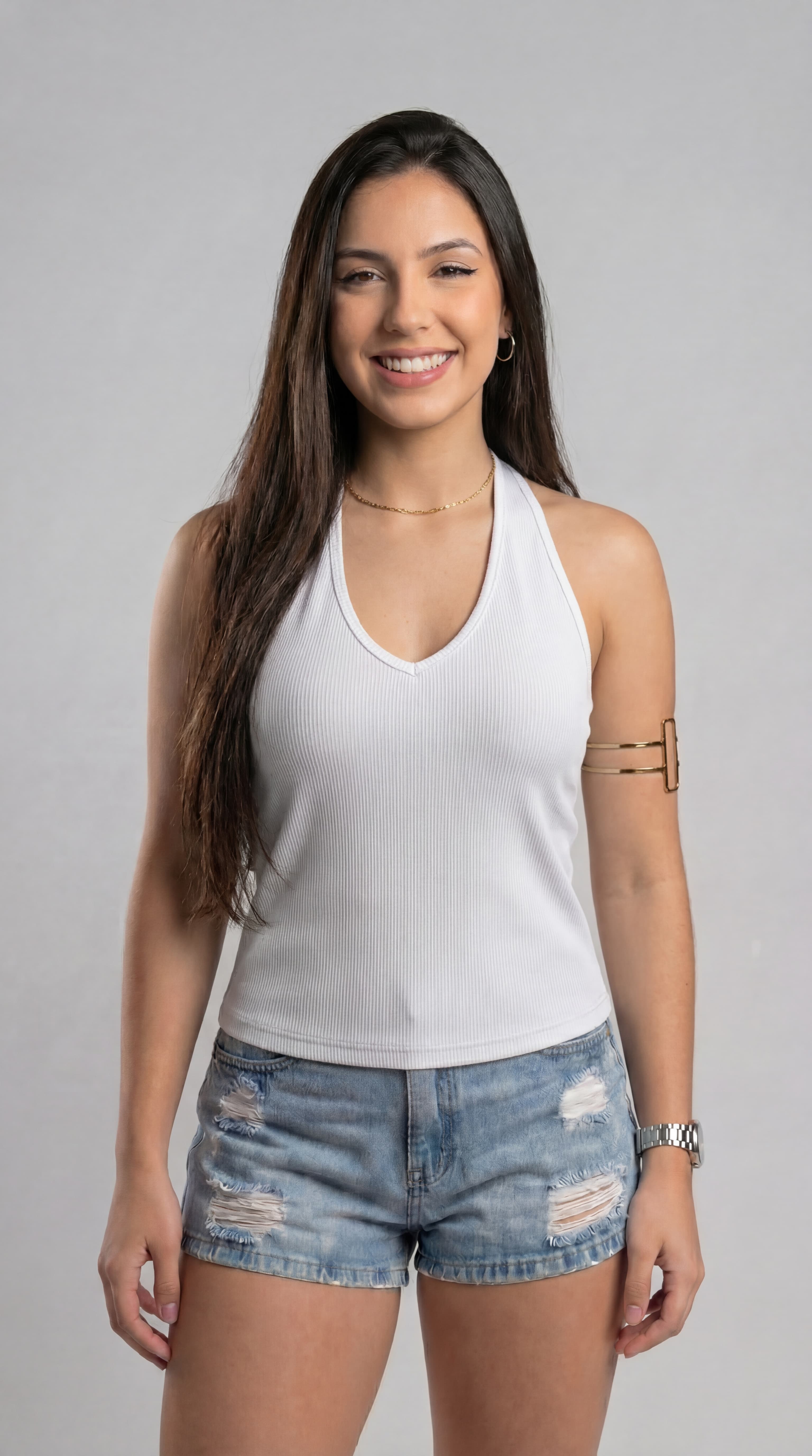 Cropped Frente Única Canelado Nervura